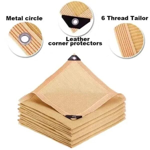 Yard and Balcony Sun Shade Net 95% Shade Rate Shade Sails - 图片 5