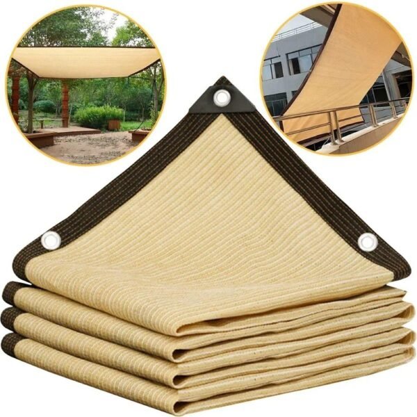 Yard and Balcony Sun Shade Net 95% Shade Rate Shade Sails - 图片 4