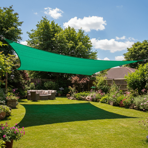 Yard and Balcony Sun Shade Net 95% Shade Rate Shade Sails - 图片 2